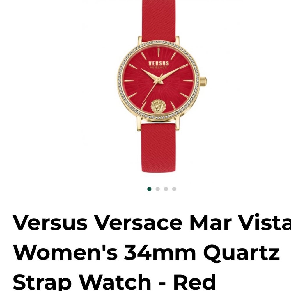 Versus Versace Mar Vista Women's 34mm Quartz
Strap Watch - Red